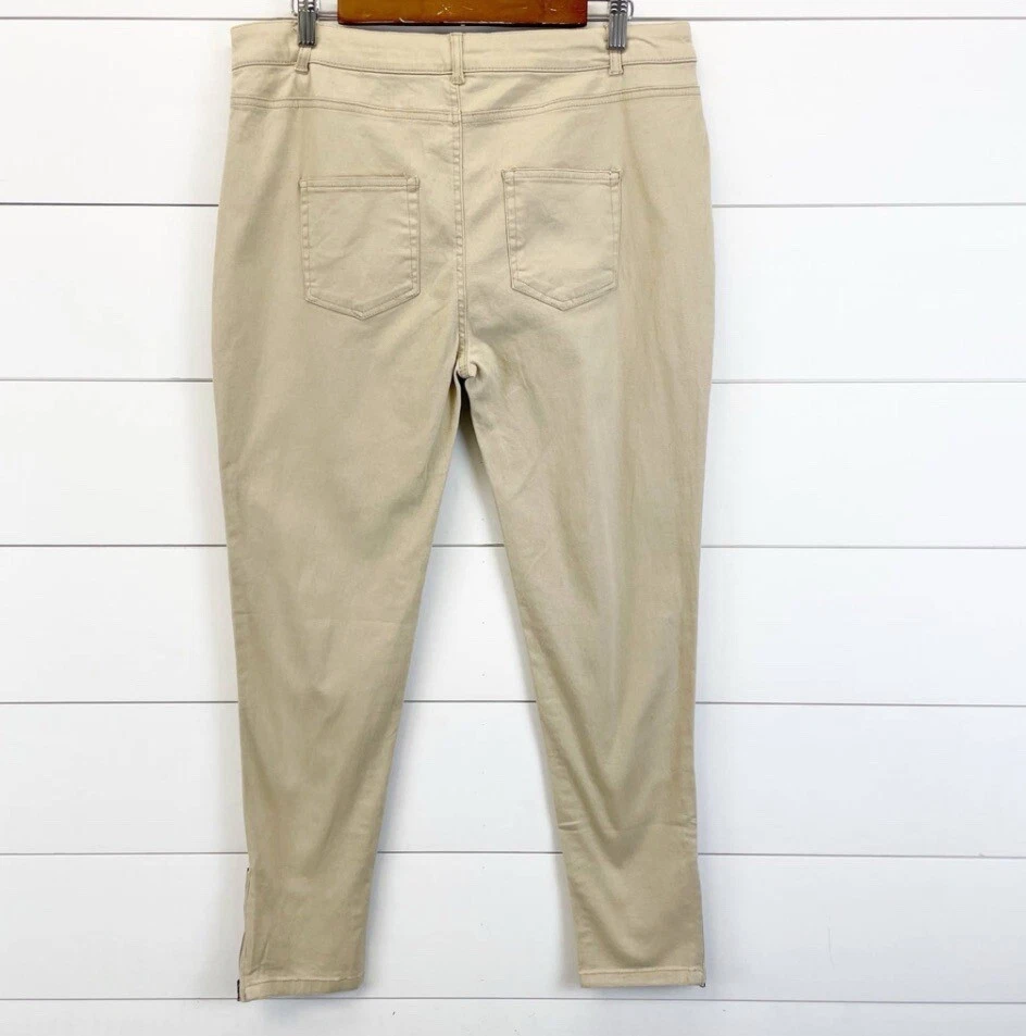 NEW Bongo Juniors Anklebiter Twill Pants Mid Rise Cotton Blend Zip Ankle Stretch - Image 4 of 4
