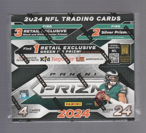 2024 PANINI PRIZM FOOTBALL FACTORY SEALED 24 PACK RETAIL BOX - DANIELS - NIX