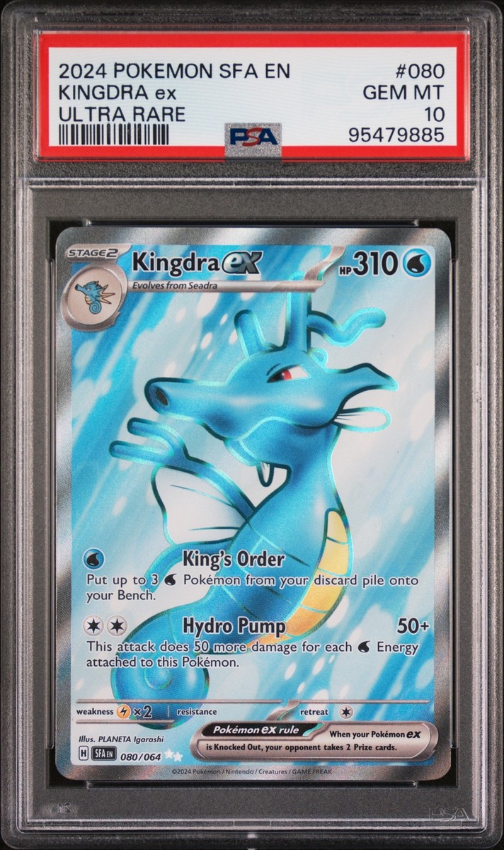 PSA 10 Kingdra Ex Ultra Rare #080 2024 Pokemon Sfa Shrouded PSA 10 Kingdra Ex Ultra Rare #080 2024 Pokemon Sfa Shrouded