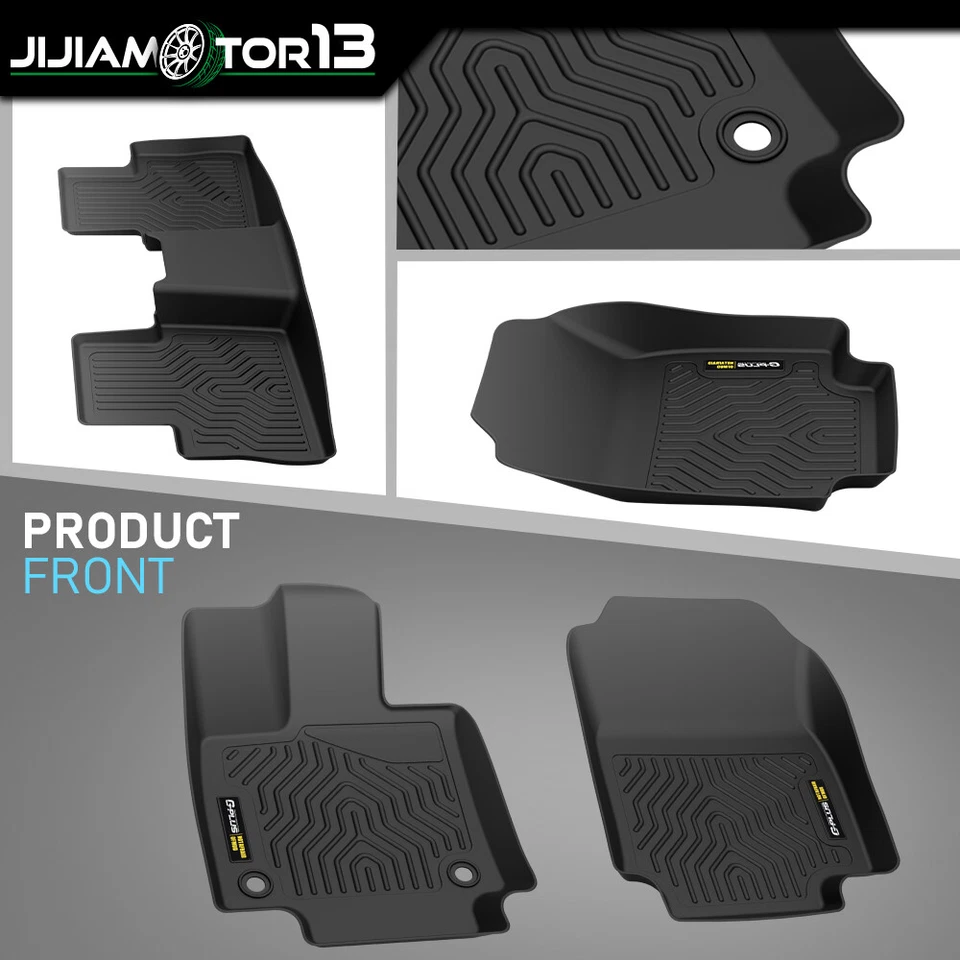 Alfombrillas TPE delanteras y traseras aptas para Toyota RAV4 2019-2024 3 piezas para todo tipo de clima Foto 4 de 4