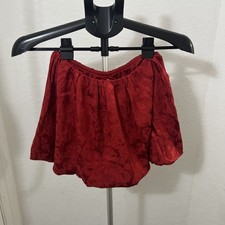 Kids Girls 10/12 Red Skirt with Roses by Art Class Elastic Waist Nwot New No Tag