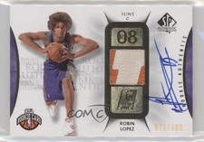 2008-09 SP Authentic Rookie Authentics 71/499 Robin Lopez #125 Patch Auto 2d0