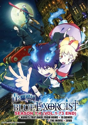 Blue Exorcist Season 1-4 + Movie + Bonus DVD (Anime) (English Dub)