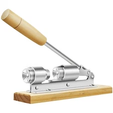 Heavy Duty Nut Cracker Pecan Walnut Opener Tool with Wood Base and Handle
