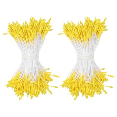 720-Pack 2mm Artificial Flower Stamens for DIY Crafts[Yellow]