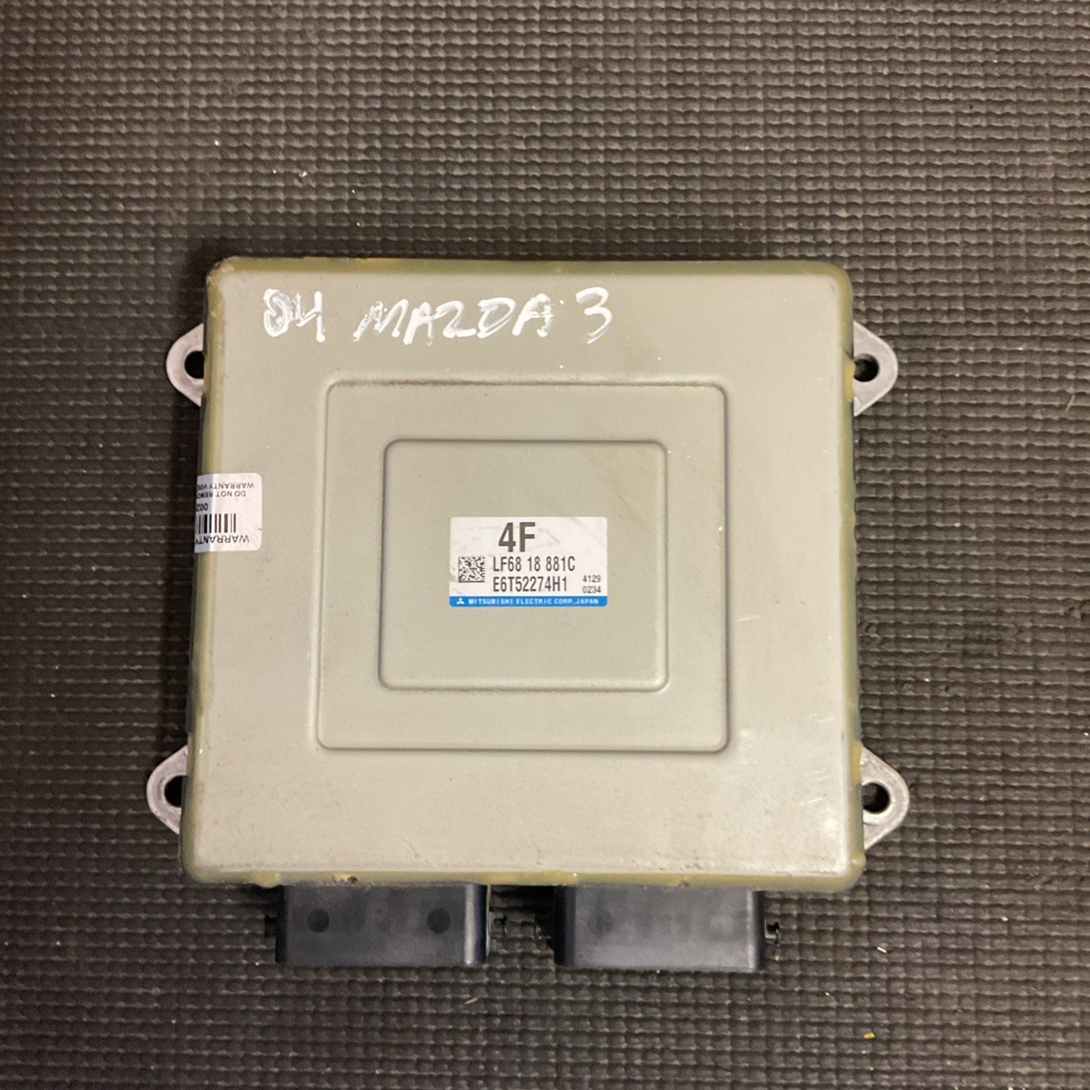 2004 Mazda 3 2.0l Engine Control Module Unit ECM Lf68 18 881c for