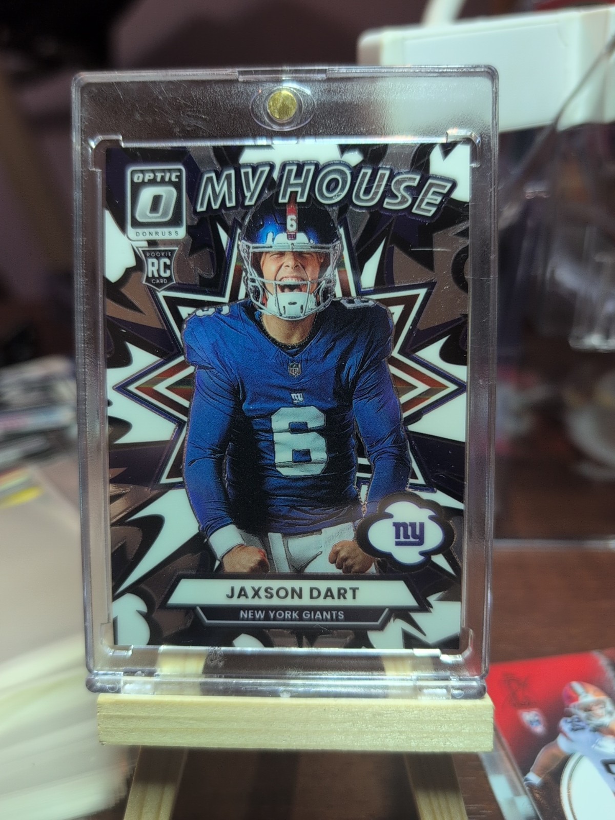 Jaxson Dart #2 Football Cards 2025 Panini Donruss Optic My House trading card — raw and PSA graded price guide
