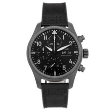 IWC Pilot's Watch Chronograph Ceratanium Black Dial 41mm IW388106 Full Set