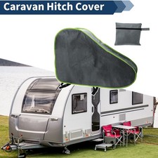 Caravan Hitch Cover Waterproof Trailer Jack Cover Light Gray 92x62x15cm