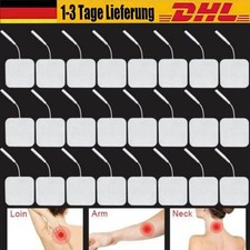 20-100x TENS Elektroden Pads Reizstromger&auml;t 2mm-Stecker 4cmx4cm f&uuml;r TENS Ger&auml;t