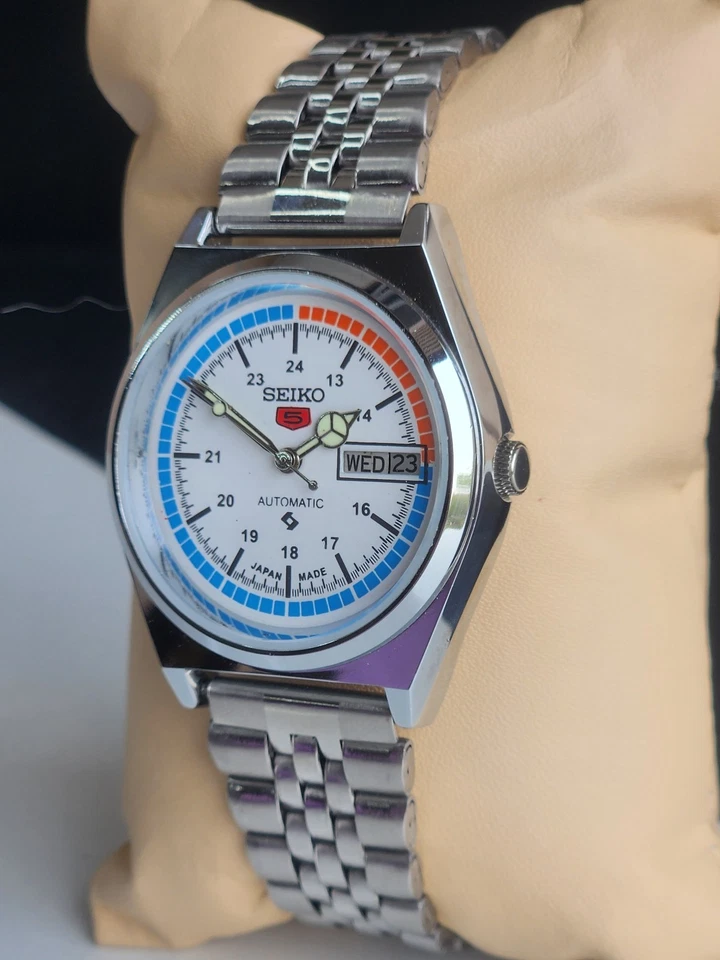 Reloj de pulsera vintage Seiko 5 automático 6309 17 joyas caballero - ENVÍO GRATUITO Foto 2 de 4