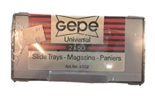 Gepe Universal 2X50 Slide Trays Magazine Paniers Art # 4302 New In Shrink Gray