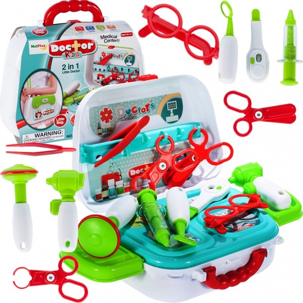 Malplay Arzt Spielzeug | Kinder Rollenspiele Arztkoffer | Doktor Set | Geschenk-image