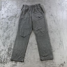 Nike Dri-FIT Pants Youth XL Gray Athletic Training Joggers Sweatpants 827778-063