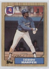1987 Topps Wrong Back Terry Harper Mike Scioscia ( Back) #144 0kb5