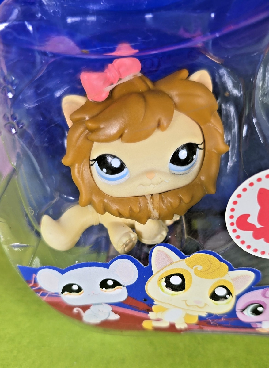 Littlest Pet Shop Sassiest 1004 Orange Lion 1005 Cat W Removable