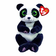 TY Beanie Babies Ying 15cm Black White Panda Soft Toy with Poem