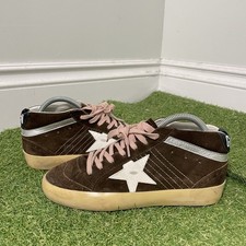 Golden Goose Midstar Brown Silver Pink Laces ...