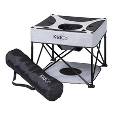 KidCo - GoPod Adjustable Height Travel Seat with Mat, Baby Chair, Midnight