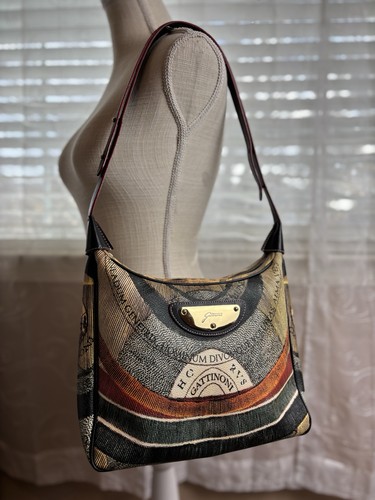 Gattinoni Planetarium Line Leather Shoulder Bag