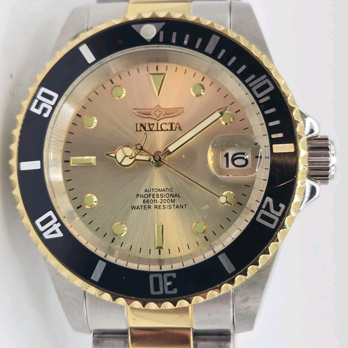 Invicta Men's Automatic Pro Diver Champagne Watch 40mm 49317 | eBay