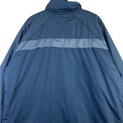 Vintage Nike Full Zip Chest Logo Windbreaker Navy Blue Mens XXL - Picture 6 of 7