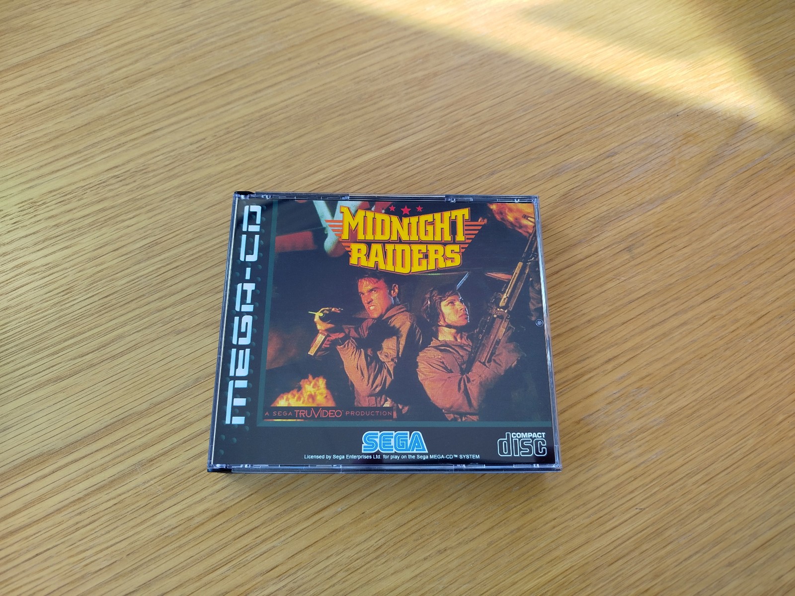 Midnight Raiders repro Sega Mega-CD PAL Boîtier + Disque Mega CD
