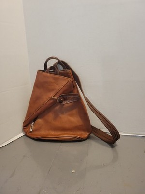 Italian Leather Firenze Brown Convertible Backpack Leather Bag Italy 