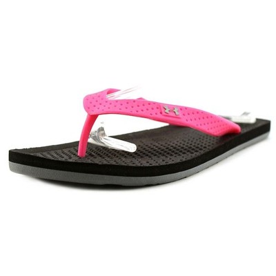 Sz Under Armour AtlanticDune Sandal Girls Black/Mojo Pink/Graphite 5