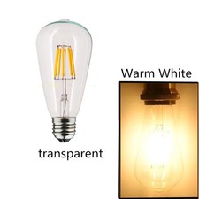 6PCS LED ST64 E27 2W 4W 6W 8W 10W 12W 4000K White Warm Intage Edison Filament