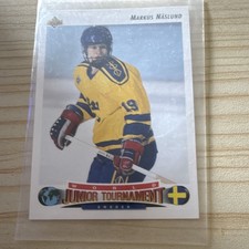 Upper Deck 1992-93 Markus Naslund #234 Sweden Ice Hockey Card