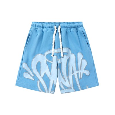  SynaWorld Syna Logo Shorts · Cobalt Blue · Size M · New with Tags