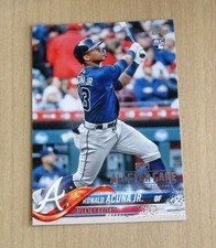 2018 Topps All-Star Set Ronald Acuna Rookie card RC #698. rookie card picture