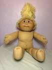 Vintage Cabbage Patch Doll, Girl Blonde Hair Blue Eyes. Bow. 1978-1948 Tag