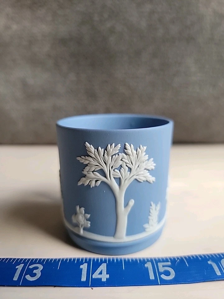 Xícara de chá vintage Wedgewood azul jasperware substituição - Imagem 3 de 4