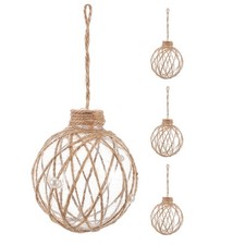 4 Pcs Round Ornament Balls Clear Fillable Ornaments for Crafts Plastic