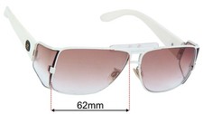 SFx Replacement Sunglass Lenses fits Von Zipper Brooklyn - 62mm Wide