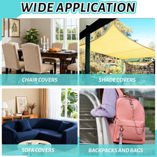 59" W Waterproof Canvas Fabric by the Yard, Upholstery Cordura Fabric Indoor ...