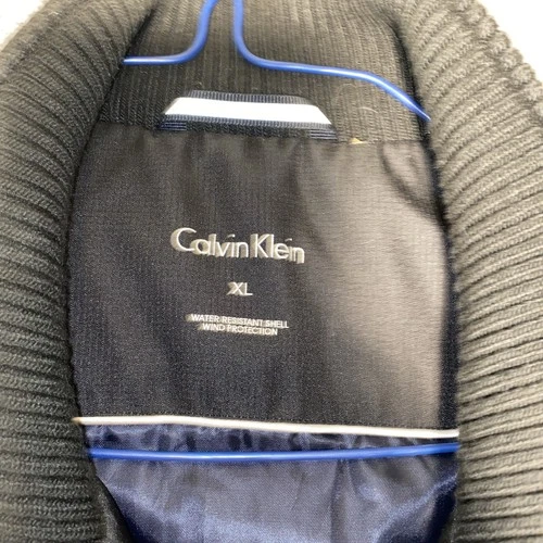 Calvin Klein Men's Black Classic Ripstop Bomber Coat Jacket Size XL image 10
