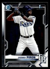 2021 Bowman Chrome #BCP-239 Jhonny Piron 1st Tampa Bay Rays