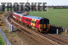 35mm Slide BR British Railways DMU Class 158 158781 Hart Stn 1999 Orig