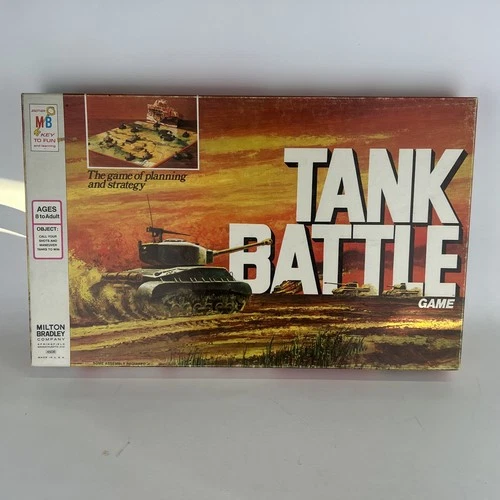 Vintage 1975 Tank Battle Strategy Board Game MB Milton Bradley Missing 1 Flag