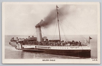 RPPC PS Steinadler General Dampfschifffahrt Raddampfer Postkarte - GSN Co.