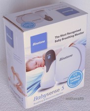 BabySense 5 Baby Monitor BREATHING MOVEMENT Motion Sensor Pads SOUND ALARM NEW.