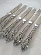 International Stainless Lyon FRONTENAC Set of 6 Dinner Knives 9 1/4"