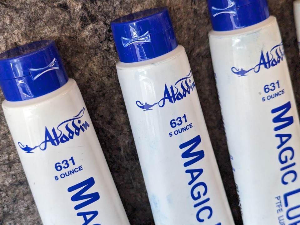 5 x Aladdin Magic Lube 5oz Teflon Lubricant Sealant ORings Swimming