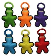Multipet Tug 'O Man with Rope Assorted Tough Dog Toys, 14" Sold Separately