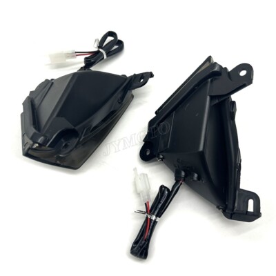 Smoke Lens Front LED Turn Signal Light For Kawasaki Ninja ZX14