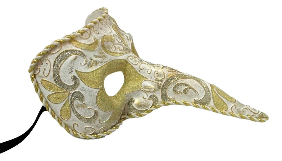Белый длинный нос птица клюв маскарад венецианский Zanni чумы доктор маска - Изображение 2 из 2