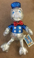 Disney Parks Donald Duck Silver Plush 85th Special Edition 16" Stuffed Animal